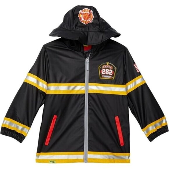 Western Chief Kids F.D.U.S.A Firechief Raincoat Lined Cosplay Costume Unisex NEW - Picture 1 of 3